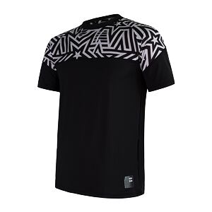 SENSOR COOLMAX IMPRESS tricou bărbătesc cu mânecă scurtă negru/stele