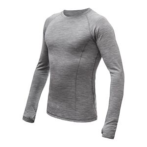 SENSOR MERINO BOLD tricou cu mânecă lungă pentru bărbați, gri rece
