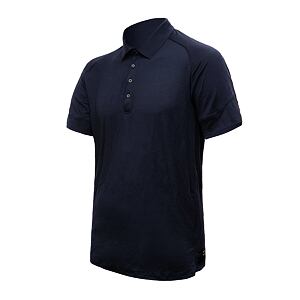 SENSOR MERINO ACTIVE tricou polo bărbați cu mânecă scurtă albastru intens