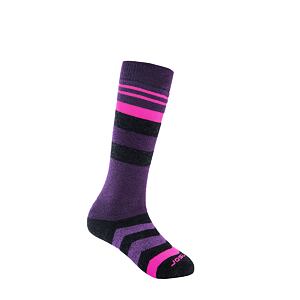 SENSOR SOSETI SLOPE MERINO copii negru/roz/violet