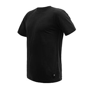 SENSOR MERINO CORDURA tricou bărbați mânecă scurtă negru