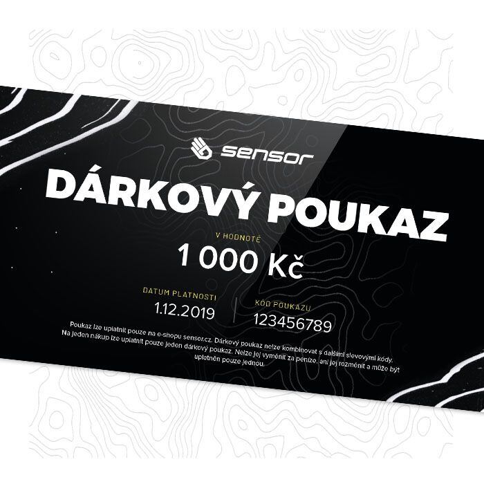 Dárkový poukaz na 1 000 Kč