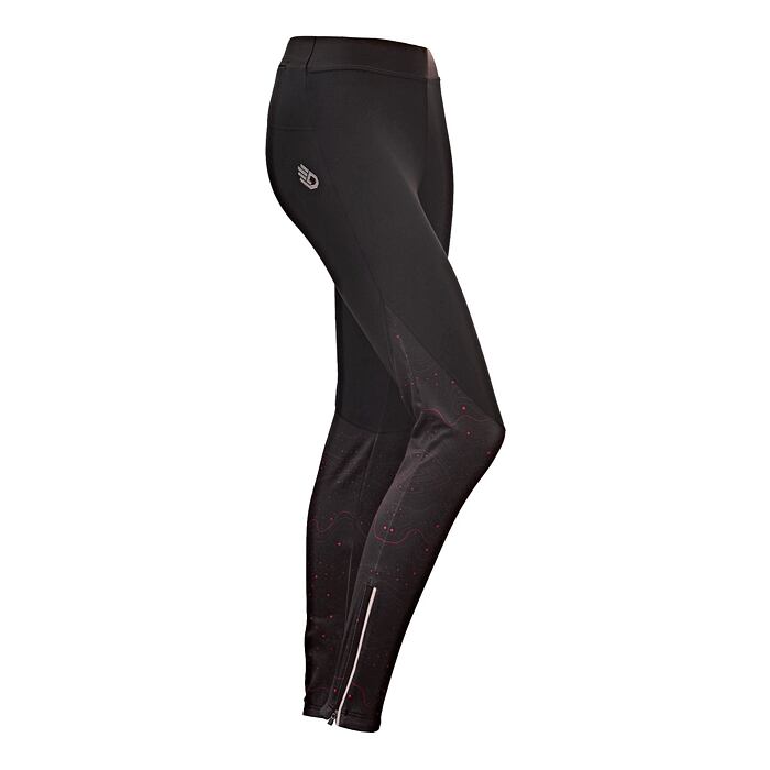 SENSOR DOTS pantaloni lungi de dama negri/roz