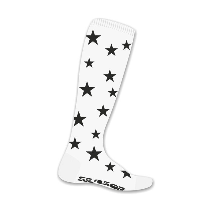 SENSOR ȘOSETE THERMOSNOW STARS alb