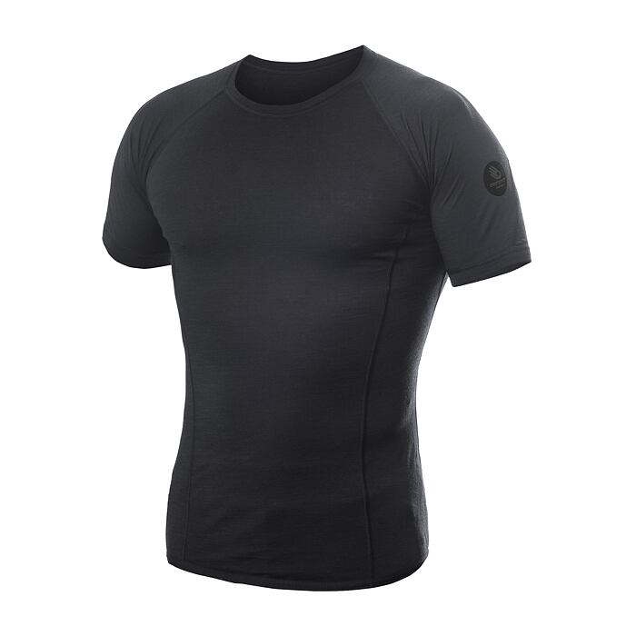 SENSOR MERINO AIR tricou barbatesc cu maneca scurta, negru