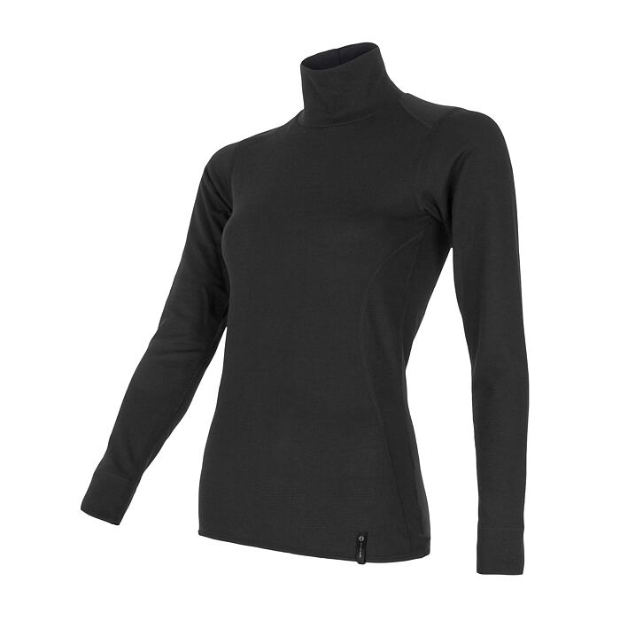 SENSOR DOUBLE FACE mânecă lungă de damă negru