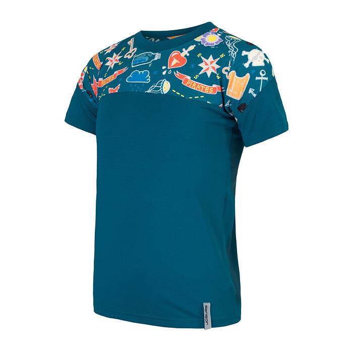 SENSOR COOLMAX IMPRESS tricou cu maneca scurta pentru copii safir/tatuaj baieti