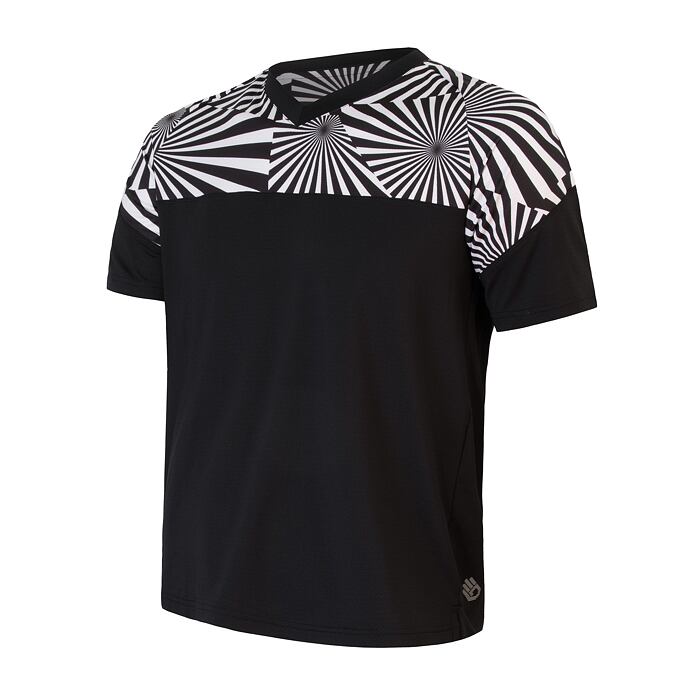 SENSOR HELIUM tricou bărbătesc cu mânecă scurtă negru/geometrie