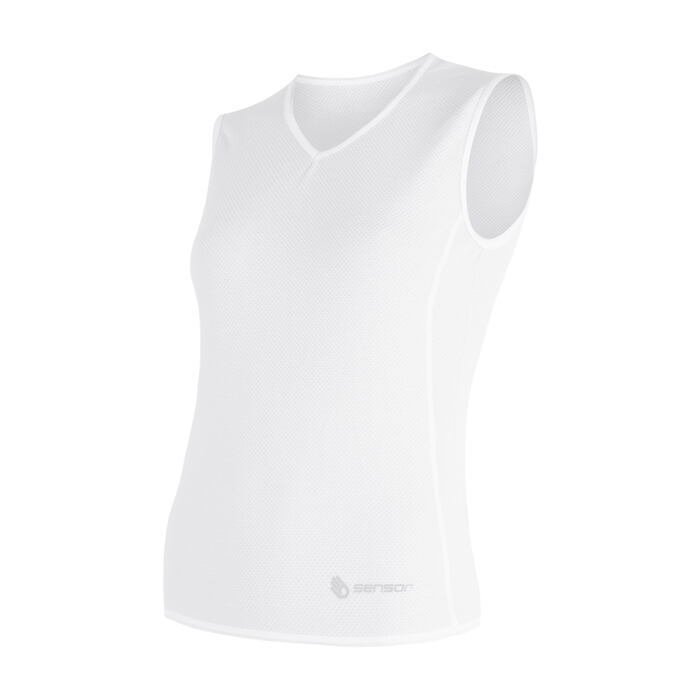 SENSOR COOLMAX AIR tricou alb de damă fără mâneci