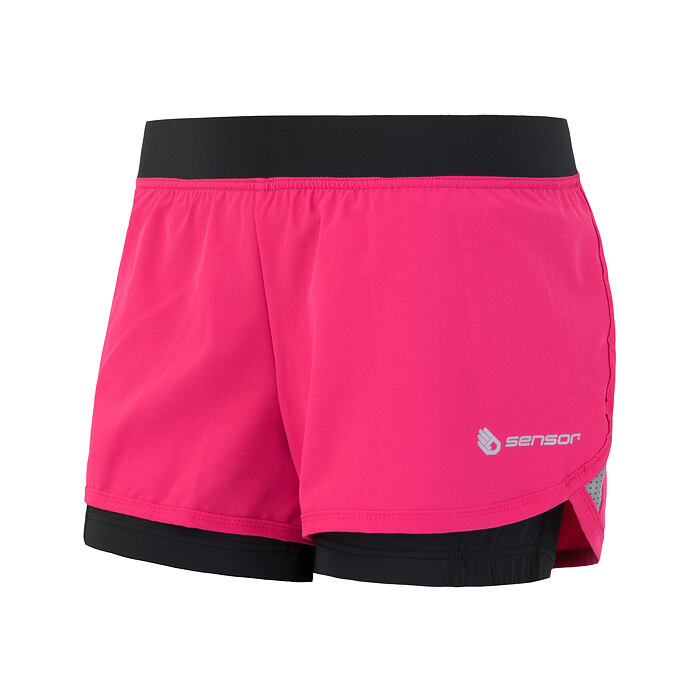 SENSOR TRAIL pantaloni scurți de damă roz/negru
