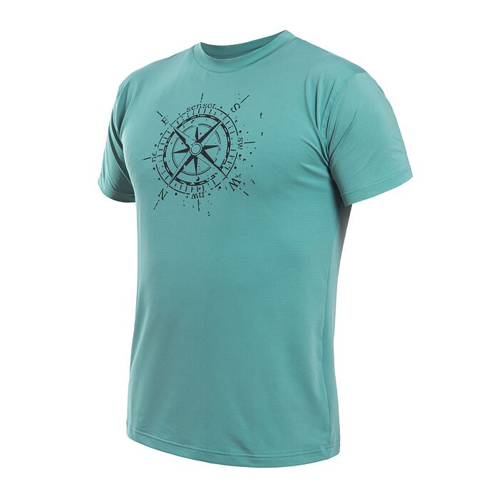 SENSOR COOLMAX TECH COMPASS tricou bărbătesc cu mânecă scurtă mentă
