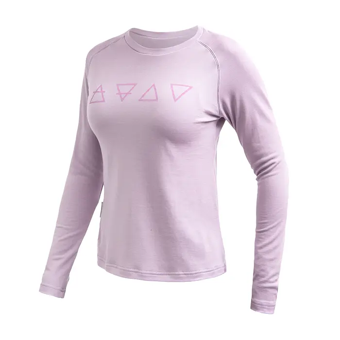 SENSOR MERINO BLEND ELEMENTS tricou damă cu mânecă lungă mystic violet
