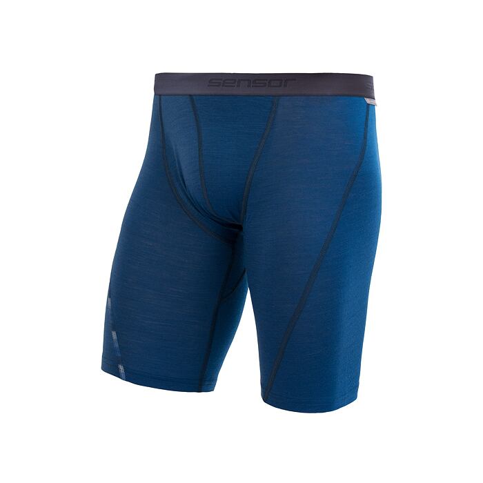 SENSOR MERINO AIR pantaloni scurți pentru bărbați lungi albastru închis