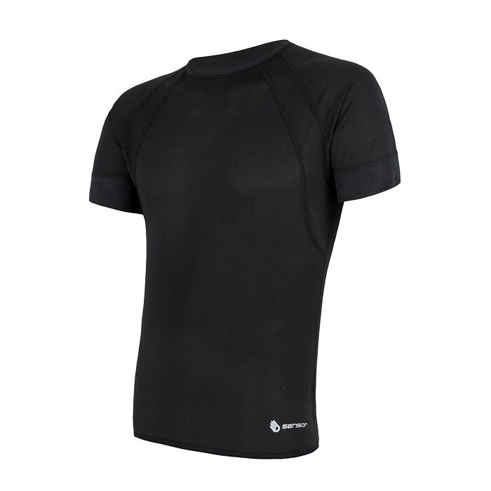 SENSOR COOLMAX AIR tricou barbatesc cu maneca scurta, negru