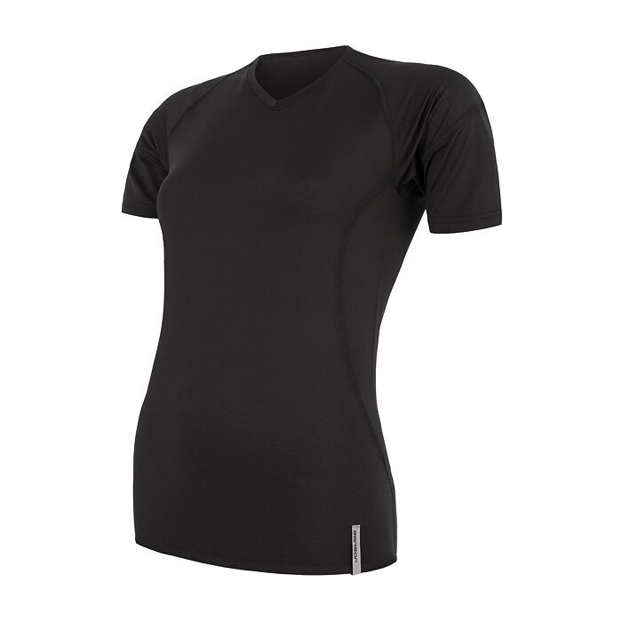 SENSOR COOLMAX TECH tricou dama cu maneca scurta, negru
