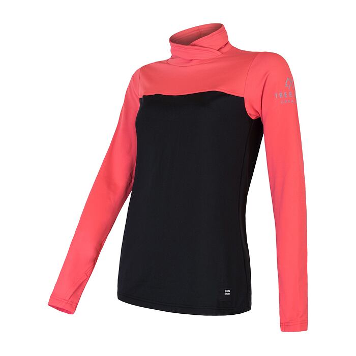 SENSOR COOLMAX THERMO hanorac de dama negru/coral