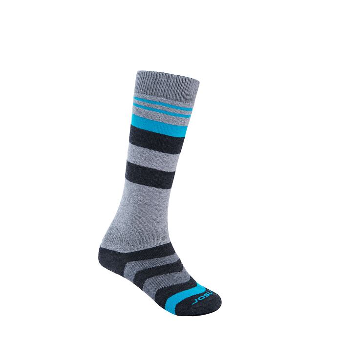 SENSOR SOSETI SLOPE MERINO copii gri/negru/turcoaz