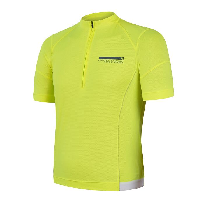 SENSOR CYKLO COOLMAX ENTRY tricou bărbătesc cu mânecă scurtă galben neon