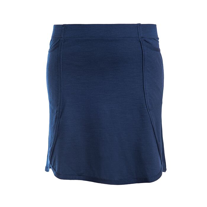 SENSOR MERINO ACTIVE fusta de dama de un albastru intens