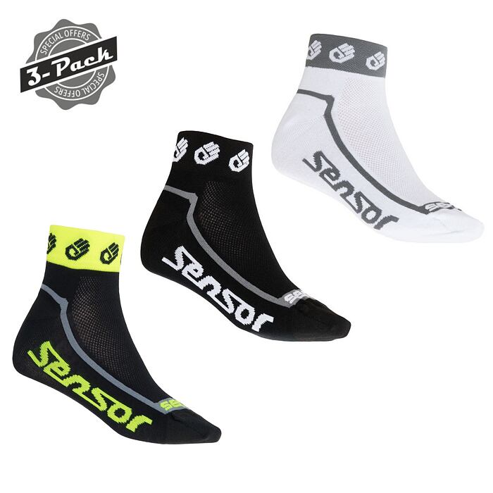 SENSOR SOSETI 3-PACK RACE LITE SMALL HANDS negru, alb, ref. galben
