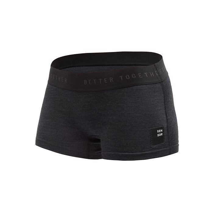 SENSOR MERINO CORDURA chiloți de damă cu chiloți negri