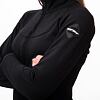 SENSOR MERINO UPPER hanorac full-zip pentru femei negru