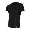 SENSOR MERINO ACTIVE tricou barbatesc cu maneca scurta, negru