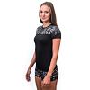 SENSOR COOLMAX IMPRESS tricou dama cu maneca scurta negru/mare