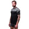 SENSOR COOLMAX IMPRESS tricou bărbătesc cu mânecă scurtă negru/stele