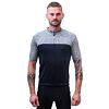 SENSOR CYKLO MOTION tricou bărbătesc cu mânecă scurtă cu fermoar complet albastru adânc/gri