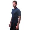 SENSOR COOLMAX RACE tricou bărbătesc cu mânecă scurtă cu fermoar complet albastru intens