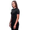 SENSOR COOLMAX RACE Tricou de damă cu fermoar complet mâneci scurte negru adevărat
