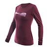 SENSOR MERINO AIR HILLS tricou dama cu maneca lunga rosu port
