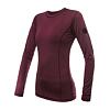 SENSOR MERINO AIR tricou dama cu maneca lunga rosu port