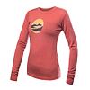 SENSOR MERINO ACTIVE TRIGLAV tricou damă cu mânecă lungă terracotta