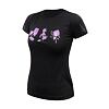 SENSOR MERINO AIR BLOOM tricou dama cu maneca scurta, negru