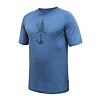 SENSOR MERINO AIR EARTH tricou bărbătesc cu mânecă scurtă albastru riviera