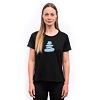 SENSOR MERINO BLEND STONE tricou dama cu maneca scurta, negru