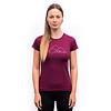 SENSOR COOLMAX TECH GEO MOUNTAINS tricou damă cu mânecă scurtă violet