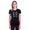 SENSOR MERINO ACTIVE ARROWS tricou dama maneca scurta negru