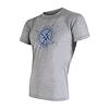 SENSOR MERINO ACTIVE COMPASS tricou bărbați cu mânecă scurtă gri