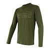 SENSOR MERINO ACTIVE TRACK tricou bărbați cu mânecă lungă verde safari