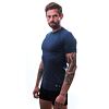 SENSOR MERINO DF tricou bărbătesc cu mânecă scurtă albastru intens