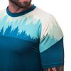 SENSOR COOLMAX IMPRESS tricou cu mânecă scurtă pentru bărbați safir/copaci