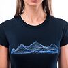 SENSOR MERINO ACTIVE MOUNTAINS tricou de damă cu mânecă scurtă albastru intens