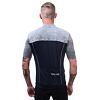 SENSOR CYKLO MOTION tricou bărbătesc cu mânecă scurtă cu fermoar complet albastru adânc/gri