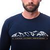 SENSOR MERINO ACTIVE MOUNTAINS tricou bărbătesc cu mânecă lungă albastru intens