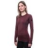 SENSOR MERINO AIR tricou dama cu maneca lunga rosu port