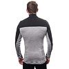 SENSOR MERINO BOLD tricou bărbătesc cu mânecă lungă, cu fermoar, gri rece/antracit