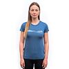 SENSOR MERINO AIR HILLS tricou dama maneca scurta albastru riviera